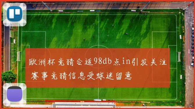 欧洲杯竞猜合适98db点in引发关注 赛事竞猜信息受球迷留意