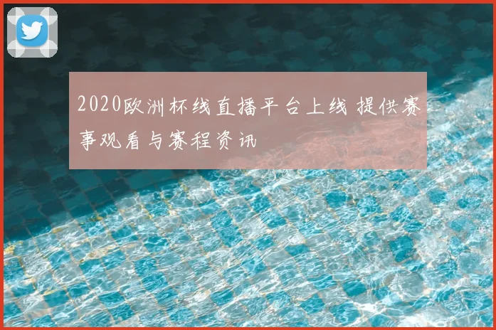 2020欧洲杯线直播平台上线 提供赛事观看与赛程资讯